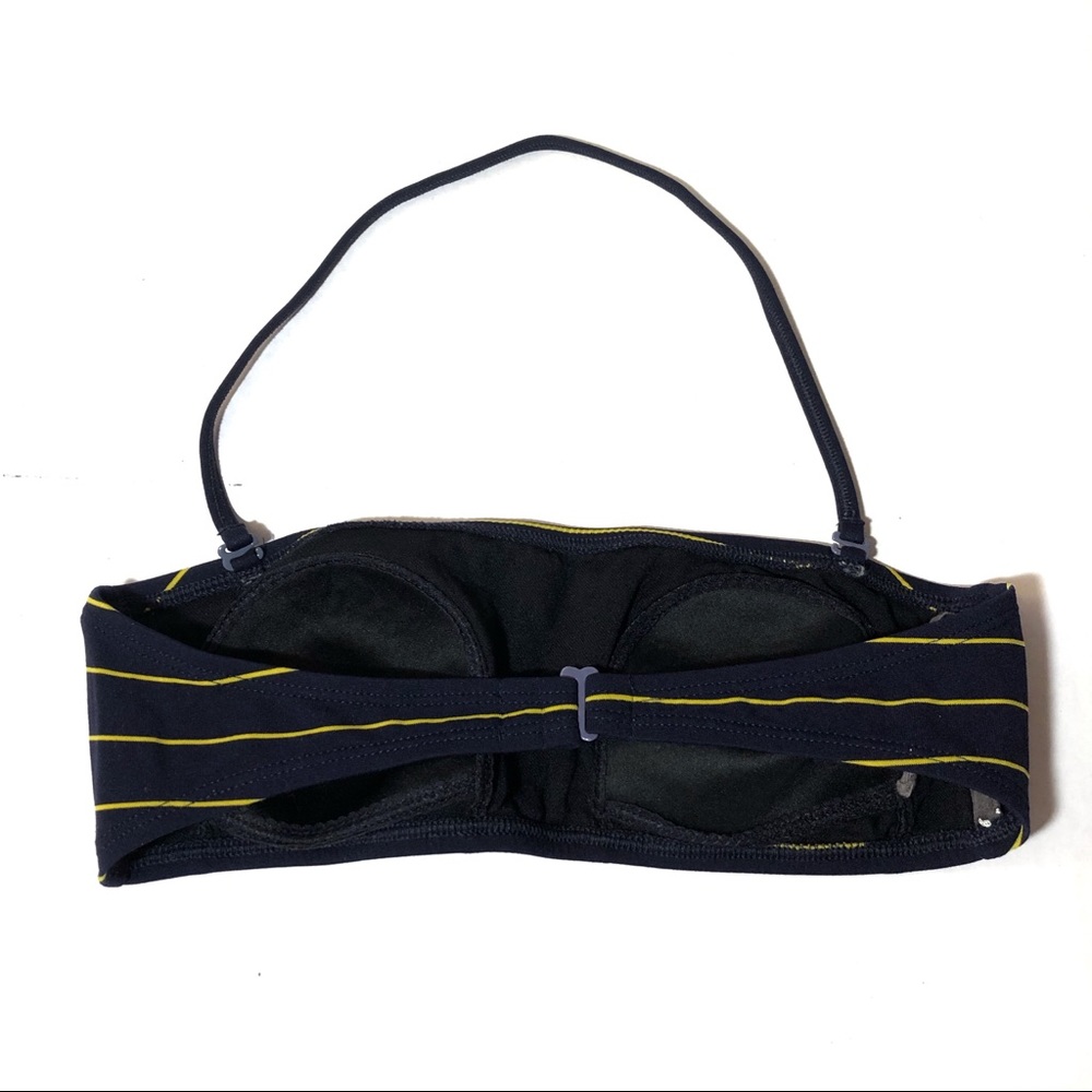 Nautica Striped Halter Bandeau Bikini Swim Set - Picture 3 of 7